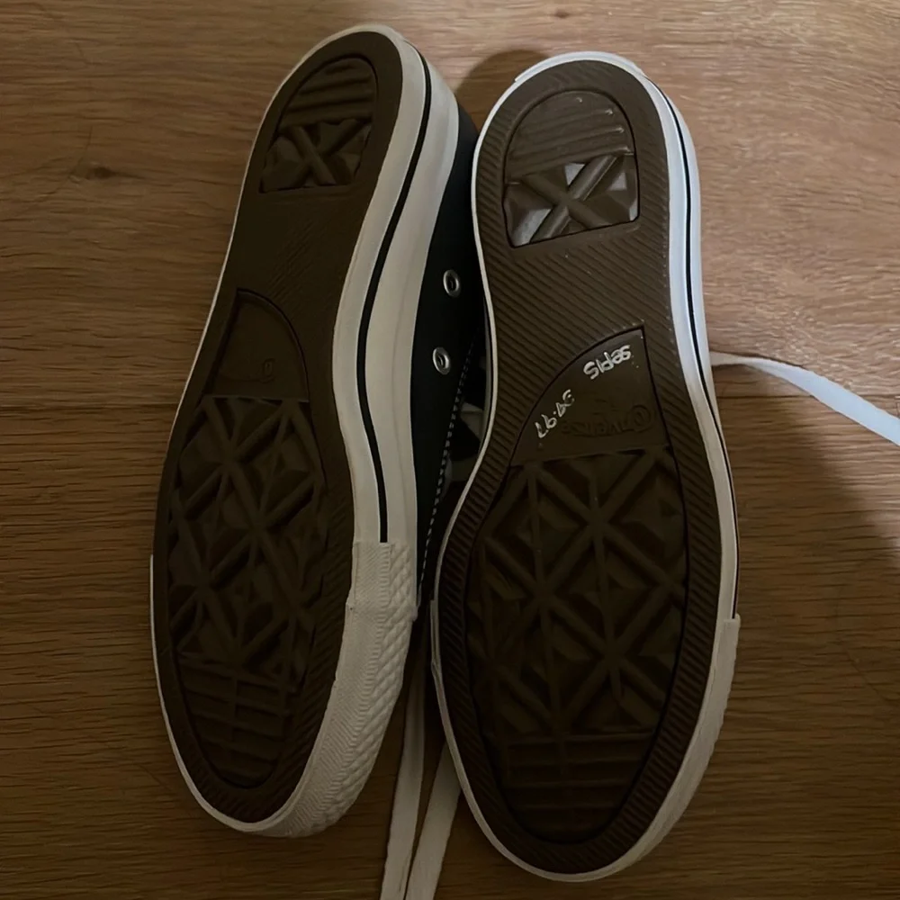 Navy leather converse - Picture 2 of 2
